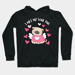 I Met My Soul Pup Valentines Gift For Dog Lovers Hoodie